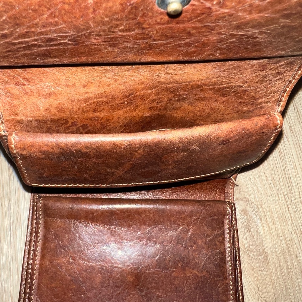 THE BRIDGE - Vintage Rich Brown Leather Wallet - Picture 4 of 10